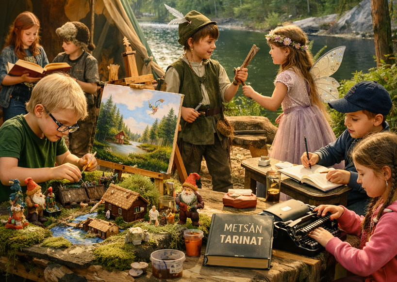 Satumainen tiedeleiri metsän siimeksessä 2