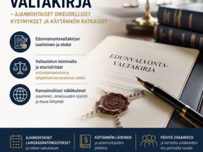 Etä: Edunvalvontavaltuutusten ajankohtaiset oikeudelliset kysymykset